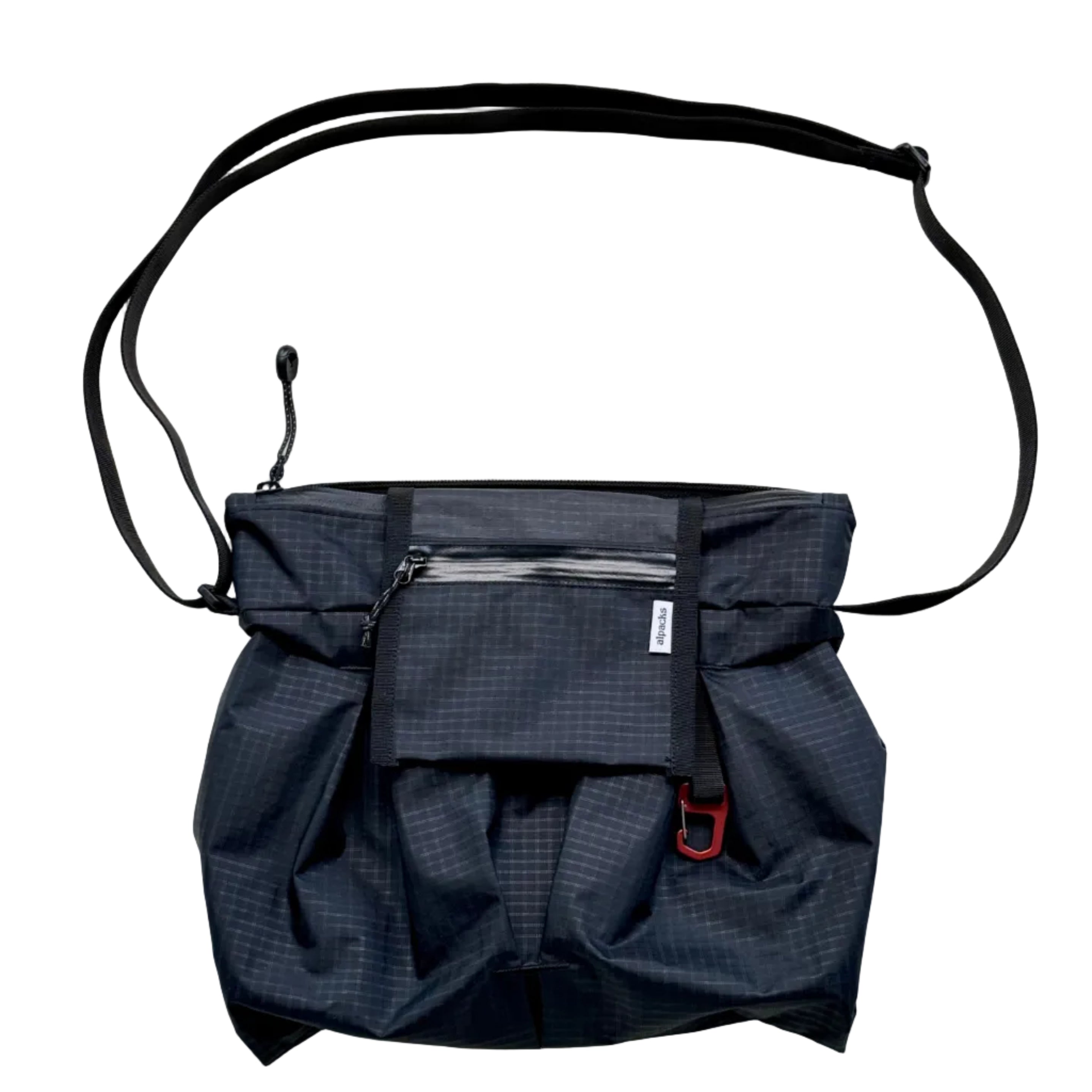 Small Pleated Crossbody - Black