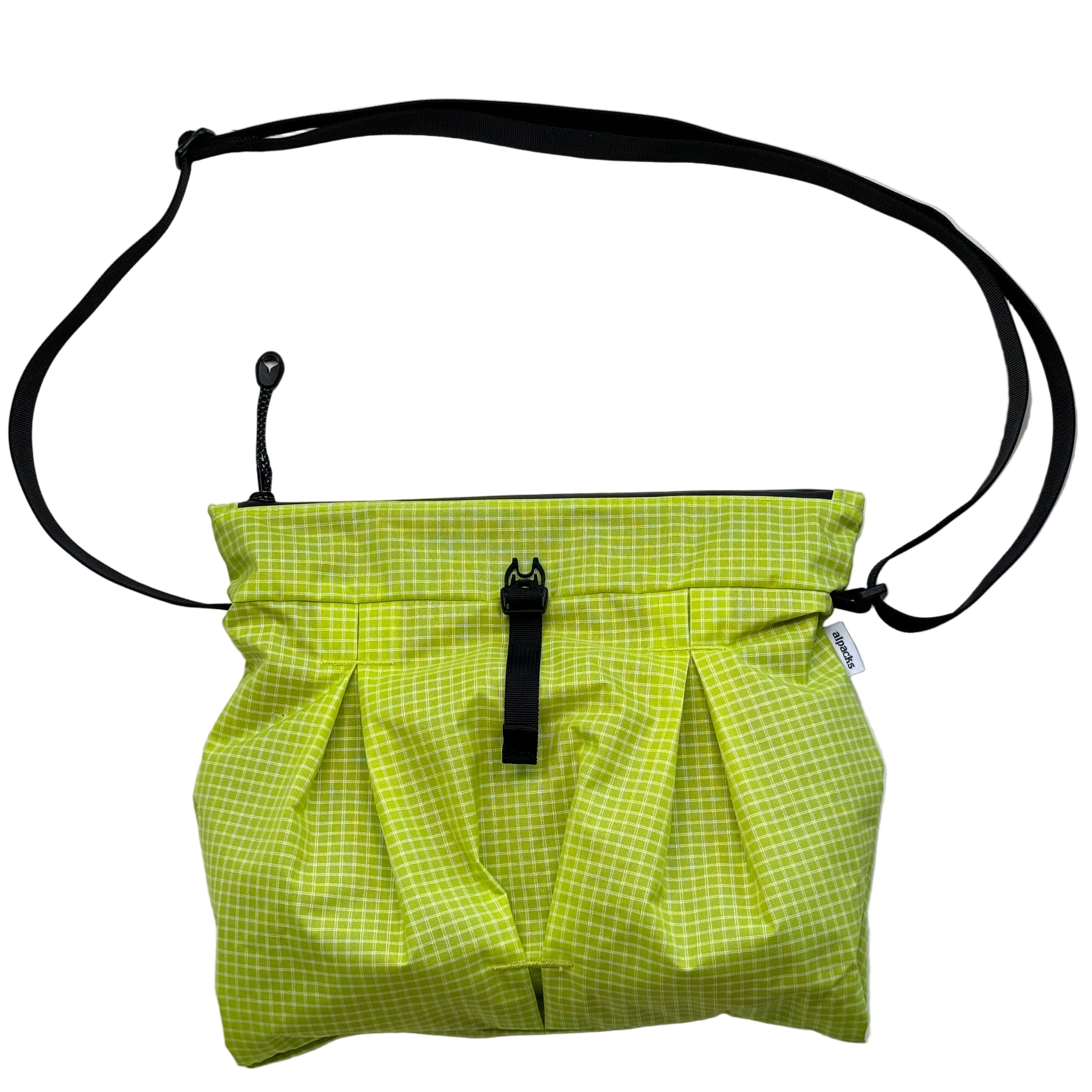 Small Pleated Crossbody - Lime
