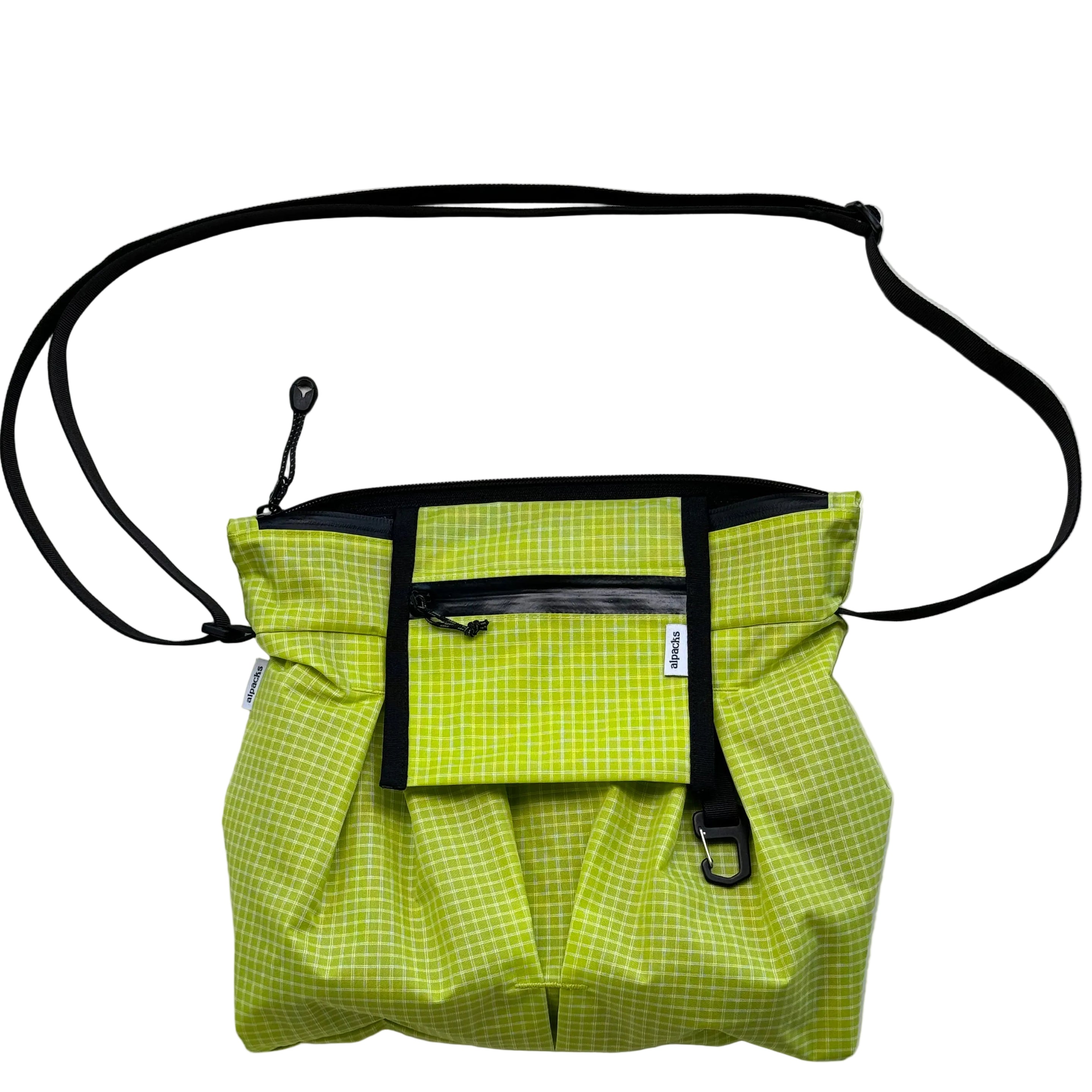 Small Pleated Crossbody - Lime